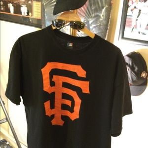 Double extra-large San Francisco giants black T-shirt